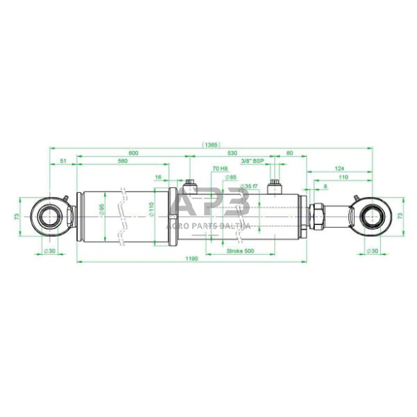 Vairo cilindras DL3570500 1 Vairo cilindras DL3570500 1