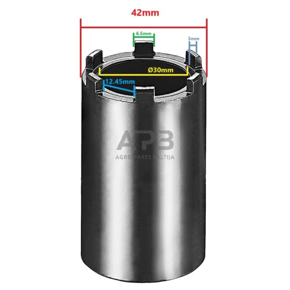 Vairo guolio spec. galvutė Yamaha motociklams 1 Vairo guolio spec. galvutė Yamaha motociklams 1