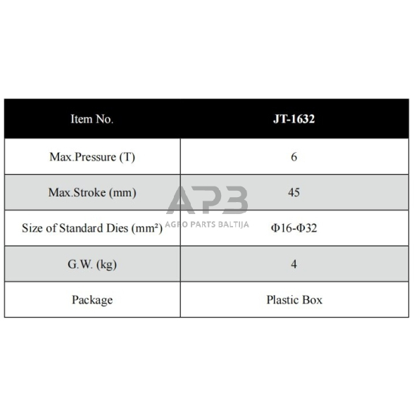Vamzdžių presavimo įrankis 16-32mm 1 Vamzdžių presavimo įrankis 16-32mm 1