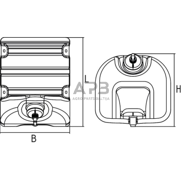 Vandens bakas 30l 601000400 2 Vandens bakas 30l 601000400 2