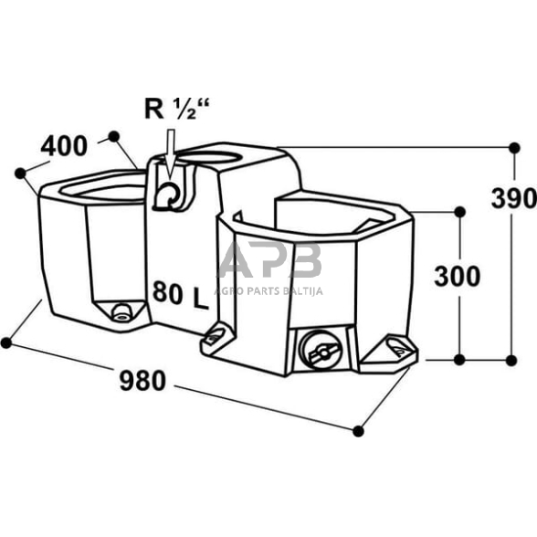 Vandens lovys Suevia WT80, SU1600102 1 Vandens lovys Suevia WT80, SU1600102 1