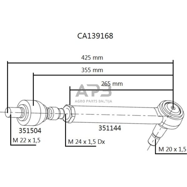 Vairo traukė Carraro CI139168 2