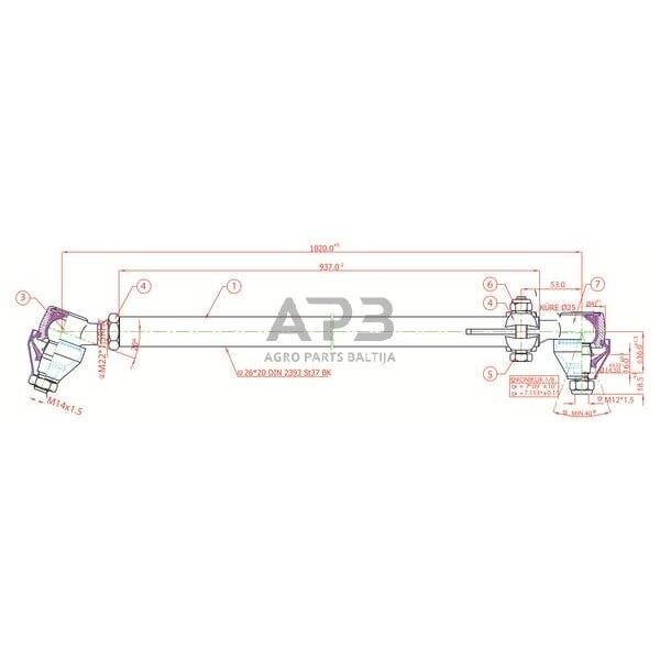 Vairo traukė SHP196KR 3 Vairo traukė SHP196KR 3
