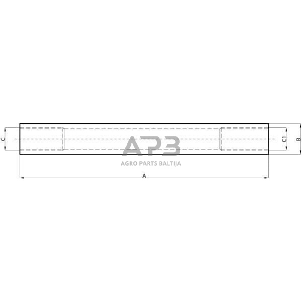 Vairo traukės vamzdis L1300mm SHP314KR 3