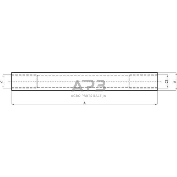 Vairo traukės vamzdis L1300mm SHP315KR 1