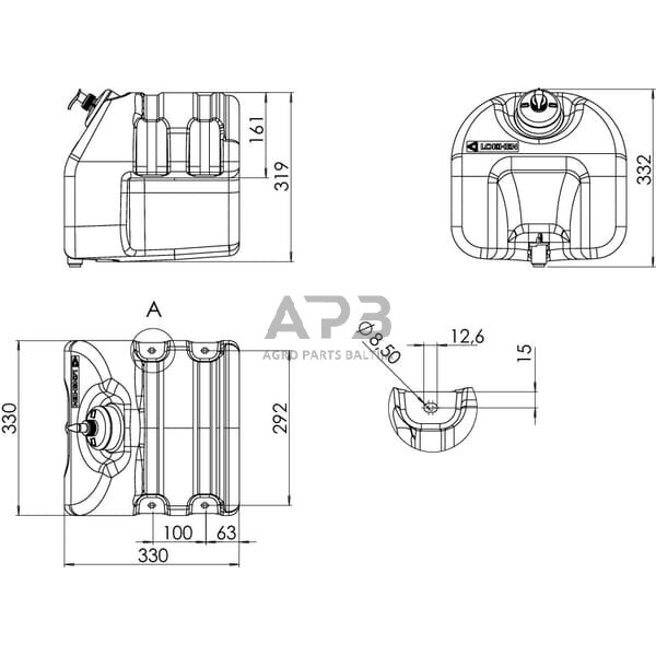 Vandens bakas 18l Lokhen 601040400 3