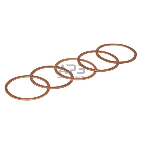 Varinė poveržlė 21x26x1.5mm 25 vienetai CU212615P025 Varinė poveržlė 21x26x1.5mm 25 vienetai CU212615P025