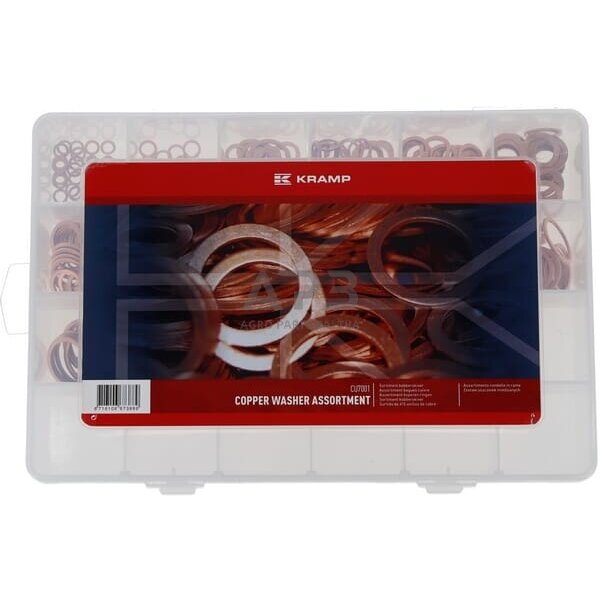 Varinių poveržlių asortimento dėžutė CU7001 Varinių poveržlių asortimento dėžutė CU7001