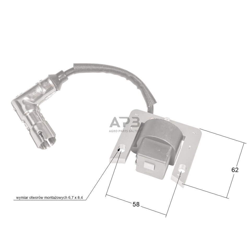 Variklio uždegimo modulis (ritė) Rato RV170, RV225 1 Variklio uždegimo modulis (ritė) Rato RV170, RV225 1