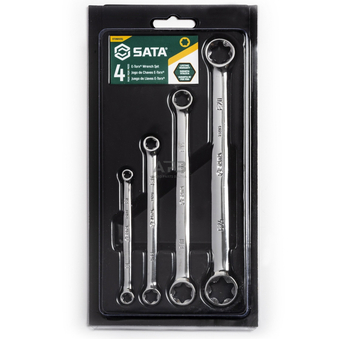 Veržliarakčių E-TORX rinkinys 4vnt. Veržliarakčių E-TORX rinkinys 4vnt.