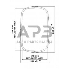 Veidrodėlis 270x172mm Britax 7180021A