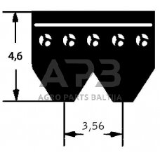 Ventiliatoriaus dirželis 4 briaunų 560mm Optibelt 4PK560