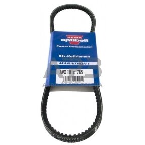 Ventiliatoriaus dirželis 785mm Optibelt AVX10785 Ventiliatoriaus dirželis 785mm Optibelt AVX10785