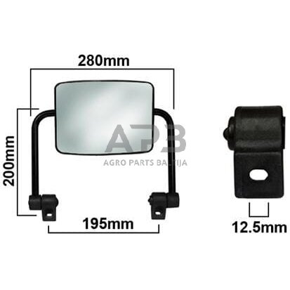 Veidrodėlis su laikikliu Vapormatic VLD1056 Veidrodėlis su laikikliu Vapormatic VLD1056