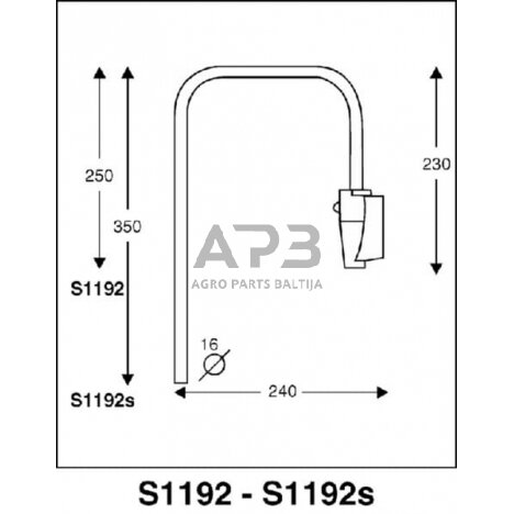 Veidrodėlio laikiklis CA3001192S 1 Veidrodėlio laikiklis CA3001192S 1