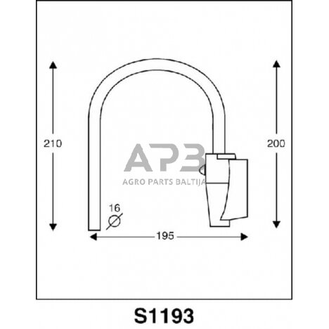 Veidrodėlio laikiklis CA3001193 2 Veidrodėlio laikiklis CA3001193 2