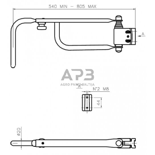 Veidrodėlio laikiklis SMAT NORD CA6101031 1 Veidrodėlio laikiklis SMAT NORD CA6101031 1