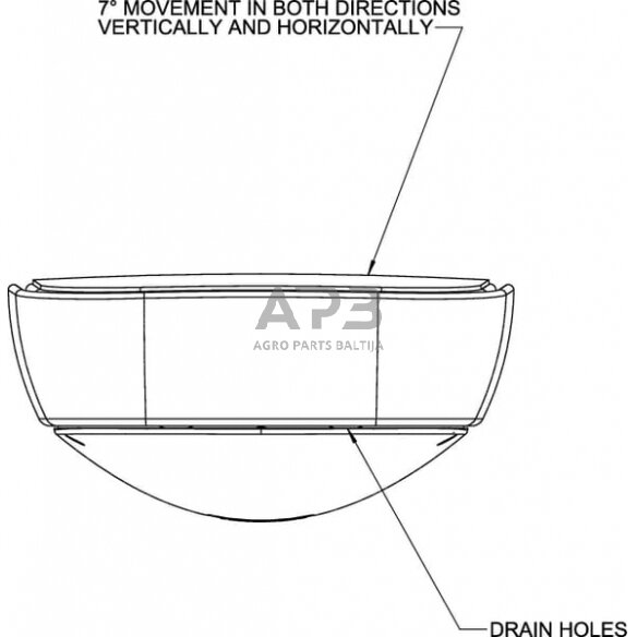 Veidrodėlis 330x240mm Britax 7130004AM 6
