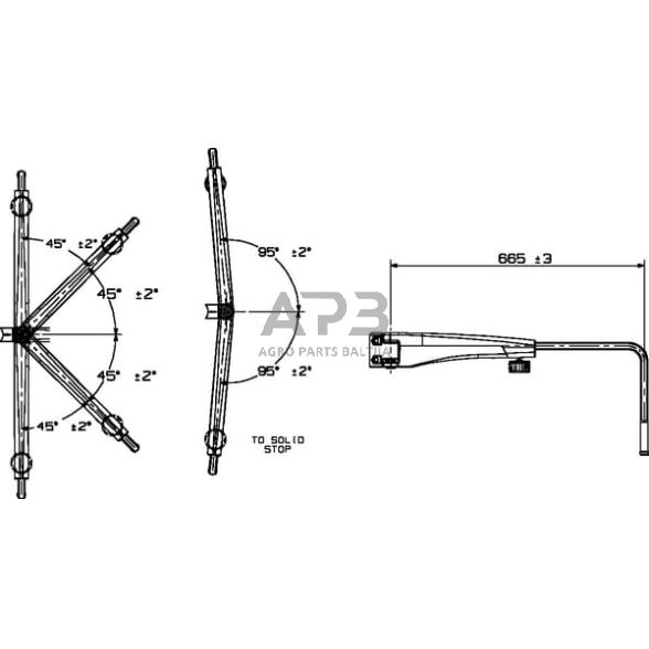 Veidrodėlio laikiklis teleskopinis Britax 7270050B 4 Veidrodėlio laikiklis teleskopinis Britax 7270050B 4