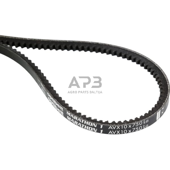 Ventiliatoriaus dirželis 750mm Optibelt AVX10750 Ventiliatoriaus dirželis 750mm Optibelt AVX10750