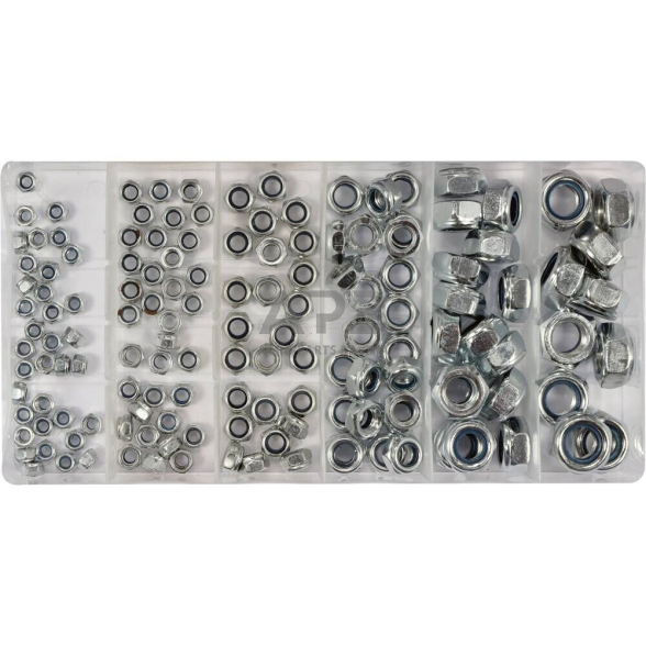 Veržlių rinkinys 300vnt. M3-M10 Veržlių rinkinys 300vnt. M3-M10