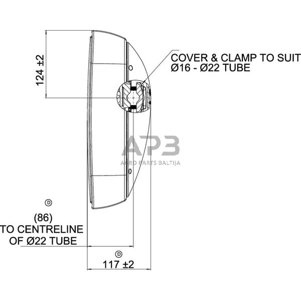 Veidrodėlis 330x240mm Britax 7130004AM 4 Veidrodėlis 330x240mm Britax 7130004AM 4