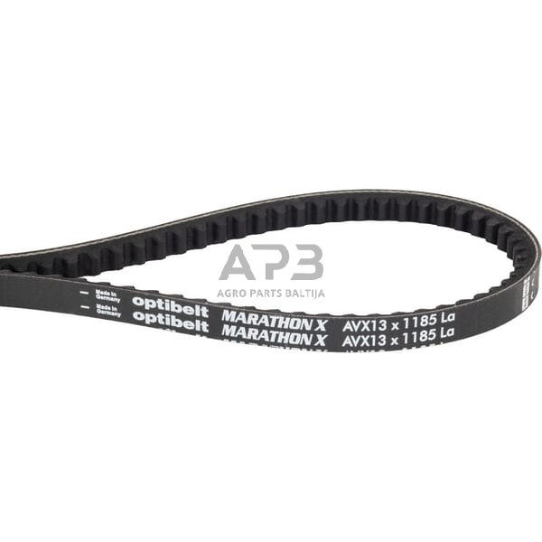 Ventiliatoriaus dirželis AVX 1185mm Optibelt AVX131185 Ventiliatoriaus dirželis AVX 1185mm Optibelt AVX131185