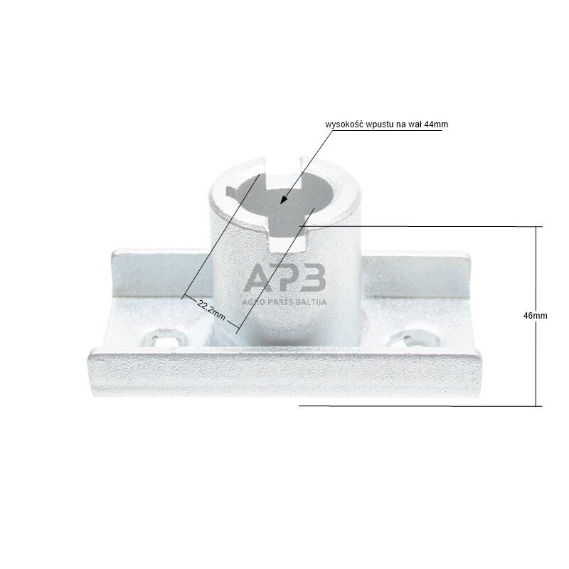 Vejapjovės peilio adapteris NAC Krysiak, Lider, Faworyt GYK46, GYK51 22,2 mm 3 Vejapjovės peilio adapteris NAC Krysiak, Lider, Faworyt GYK46, GYK51 22,2 mm 3