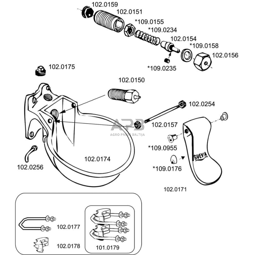 Veržlė Suevia SU1020156 1 Veržlė Suevia SU1020156 1