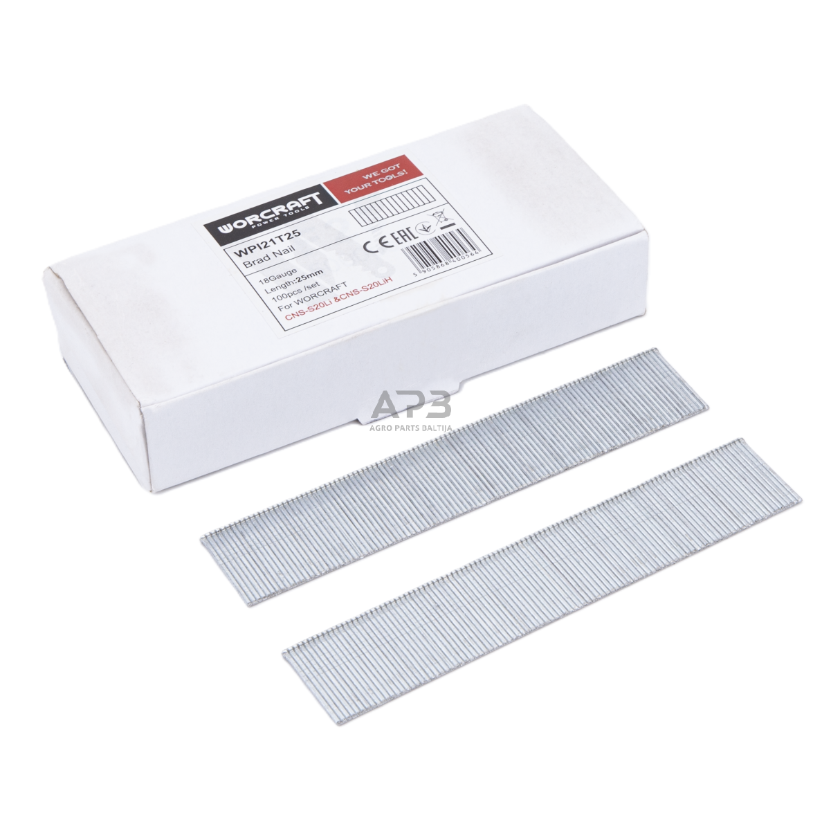 Vinys 25 mm viniakaliui-kabiamušiui CNS-S20LiH 18 ga (100vnt) Vinys 25 mm viniakaliui-kabiamušiui CNS-S20LiH 18 ga (100vnt)