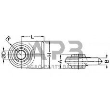 Virinamas traukės antgalis 22,60 mm – 28,80 mm LA222281KR