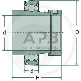 Vienaeilis radialinis rutulinis guolis FAG 36206 1 Vienaeilis radialinis rutulinis guolis FAG 36206 1