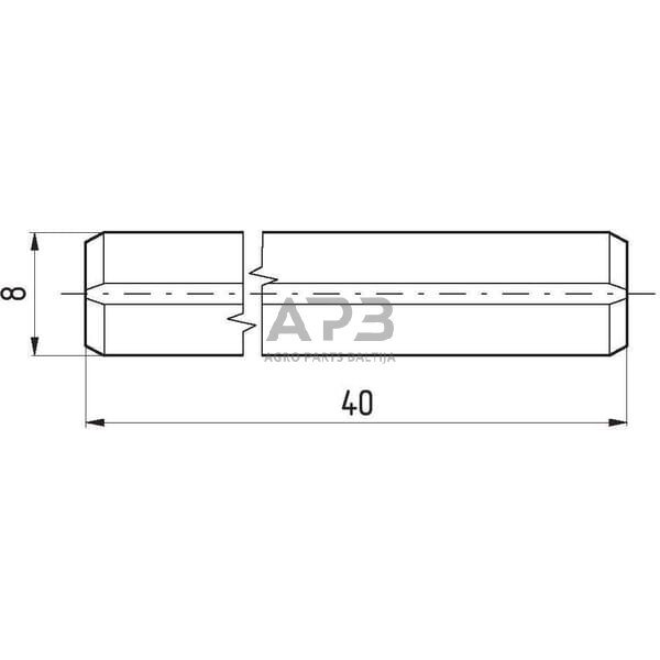 Virinamo kablio kaiščiai 25 vnt. 8,00 x 40,00 mm 8752840 3 Virinamo kablio kaiščiai 25 vnt. 8,00 x 40,00 mm 8752840 3