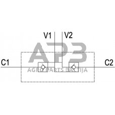 Vožtuvas VBPDE-2, G1/2" - M22 x 1,5 15L, C056V0135