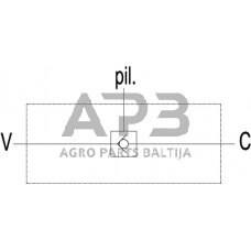 Vožtuvas VBPSL, G3/8", C056V0202
