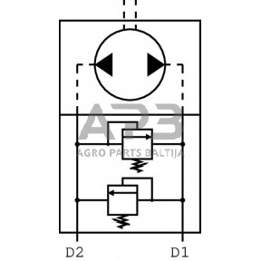 Vožtuvas 10 A 08 OMS A 1/2" , VADDF10001