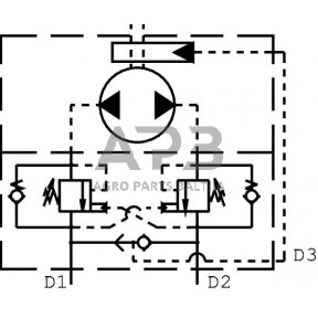 Vožtuvas OMP/OMR FPO 50 DF D2 1/2 U 35, FPO50DFD212U35