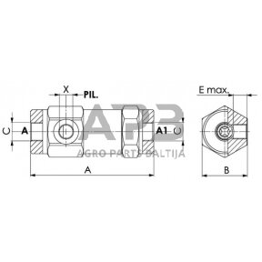 Vožtuvas S-08-1/2", VUPSL10001