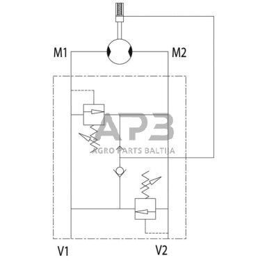 Hidraulinio motoro vožtuvas 3/4" Oleodinamica Marchesini C056V0505