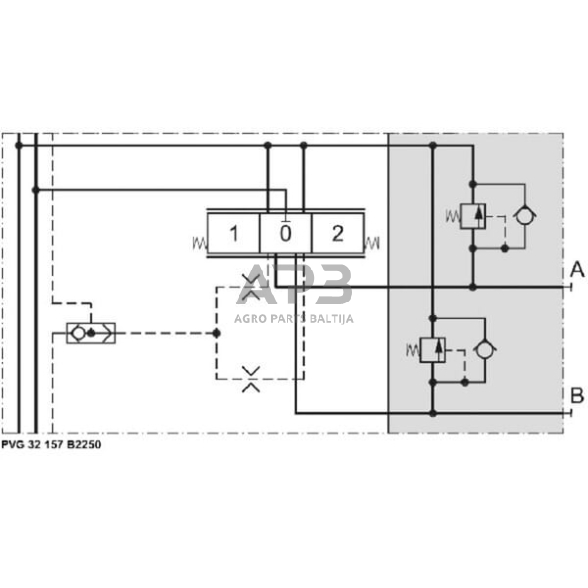 Vožtuvas PVG32 250 BAR, PVG32157B2250 3 Vožtuvas PVG32 250 BAR, PVG32157B2250 3