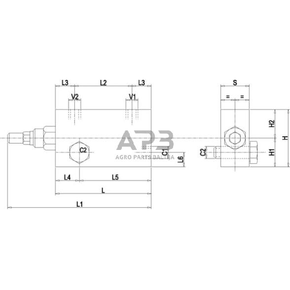 Vožtuvas VBCD SE A, G3/8" FLV, C056V0392FLV 2 Vožtuvas VBCD SE A, G3/8" FLV, C056V0392FLV 2