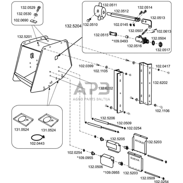 Vožtuvo stūmoklis Suevia SU1320515 2 Vožtuvo stūmoklis Suevia SU1320515 2
