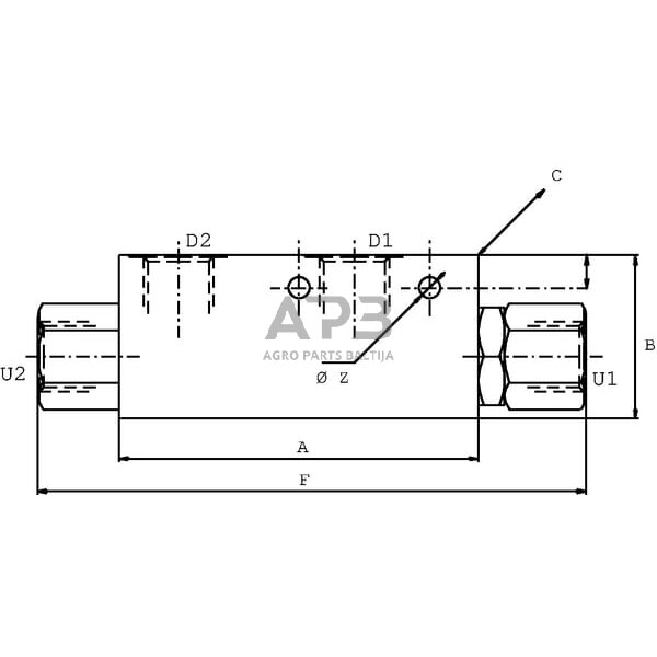 Vožtuvas A-06-3/8", VBPSL05001 3 Vožtuvas A-06-3/8", VBPSL05001 3