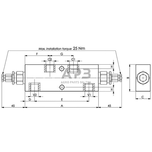 Vožtuvas FPO50DX38L20 3 Vožtuvas FPO50DX38L20 3