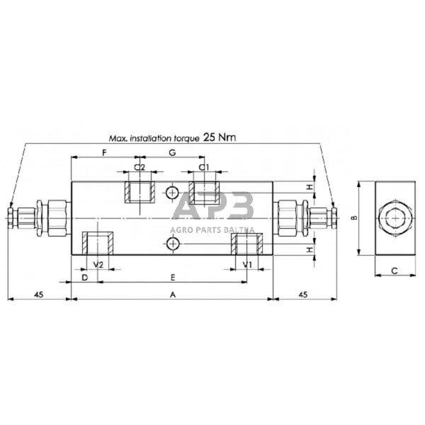 Vožtuvas FPO50DX38L20 4 Vožtuvas FPO50DX38L20 4