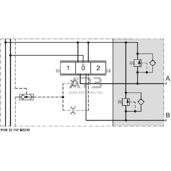 Vožtuvas PVG32 230 BAR, PVG32157B2230 3 Vožtuvas PVG32 230 BAR, PVG32157B2230 3