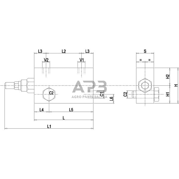 Vožtuvas VBCD SE A, G3/8" FLV, C056V0392FLV 2 Vožtuvas VBCD SE A, G3/8" FLV, C056V0392FLV 2