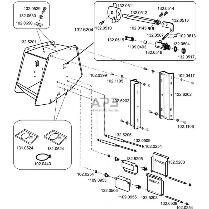 Vožtuvo stūmoklis Suevia SU1320515 2 Vožtuvo stūmoklis Suevia SU1320515 2
