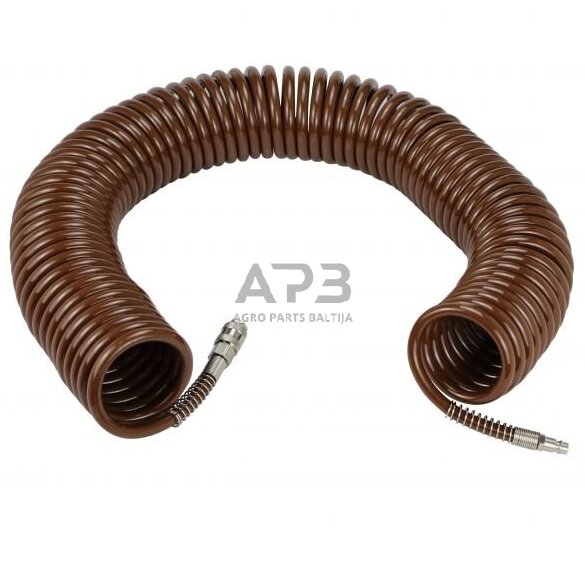 Žarna spiralinė su vožtuvais Ø8x12mm 20m Žarna spiralinė su vožtuvais Ø8x12mm 20m