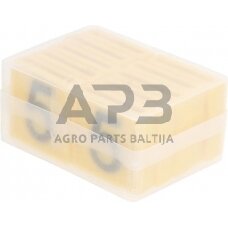 Ženklinimo numeris 5 geltonas 45x45mm 10 vnt. Farma 306005FA